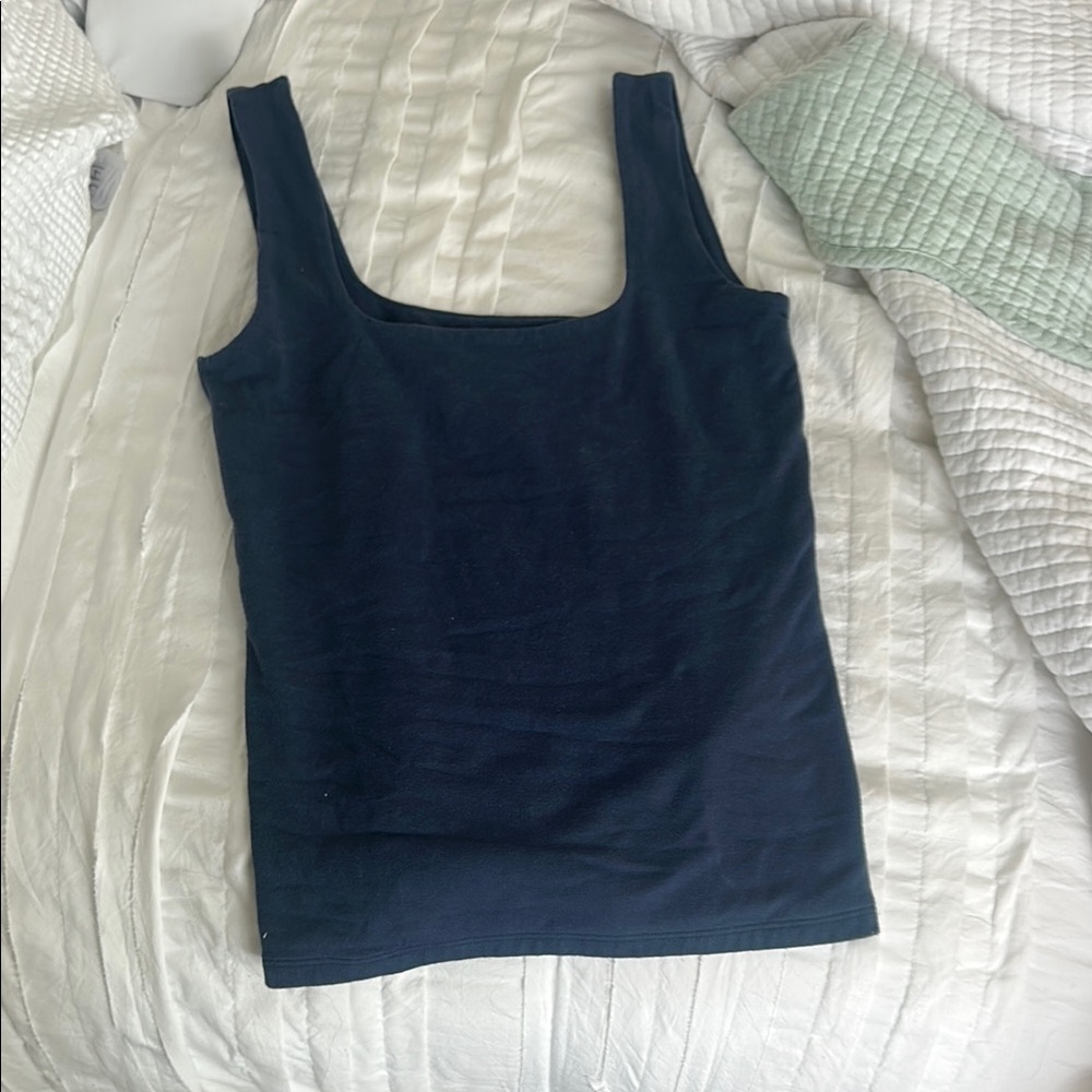 Abercrombie & Fitch Blue Fitted Tank Top